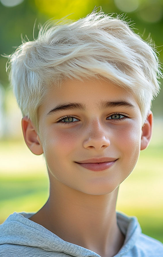 Platinum Blonde Sweep, Cool Haircuts for Young Teen Boy, Teen boy haircuts long on top, Teenage hairstyles boy, Teen boy haircuts, Popular teen boy haircuts, Teen boy haircuts short, 14 year old boy haircuts, 15 year old boy haircuts