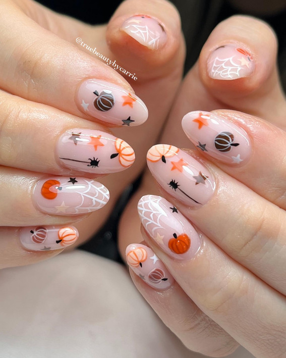 Halloween Nails, Halloween nail designs, cute Halloween nails, spooky Halloween nails