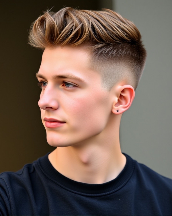 33 Classic Haircuts Every Man Should Try : High Fade with Textured Top