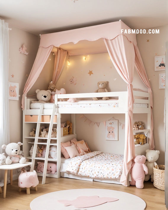 Dreamy Canopy Bunk Bed Delight, small bedroom ideas, small bedroom design, small bedroom decorating idea