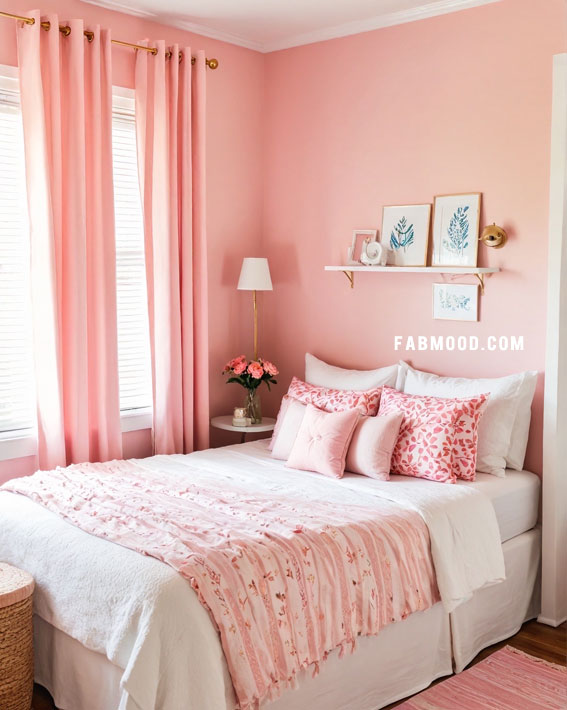 Blush Haven for a Dreamy Escape , small bedroom ideas, small bedroom design, small bedroom decorating idea