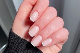 French Tip Clean Girl Nails, Clean girl nail ideas short, Clean girl nails, Cute clean girl nail ideas