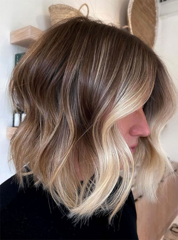 High-Contrast Balayage, hair colour trends