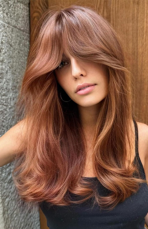 hair colour trends 2025, hair colour trends, cinnamon copper hair colour, copper hair colour