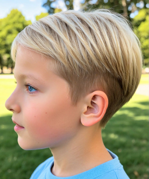 17 Medium Haircuts for School Boy : Low Maintenance Haircut for Straight Hair